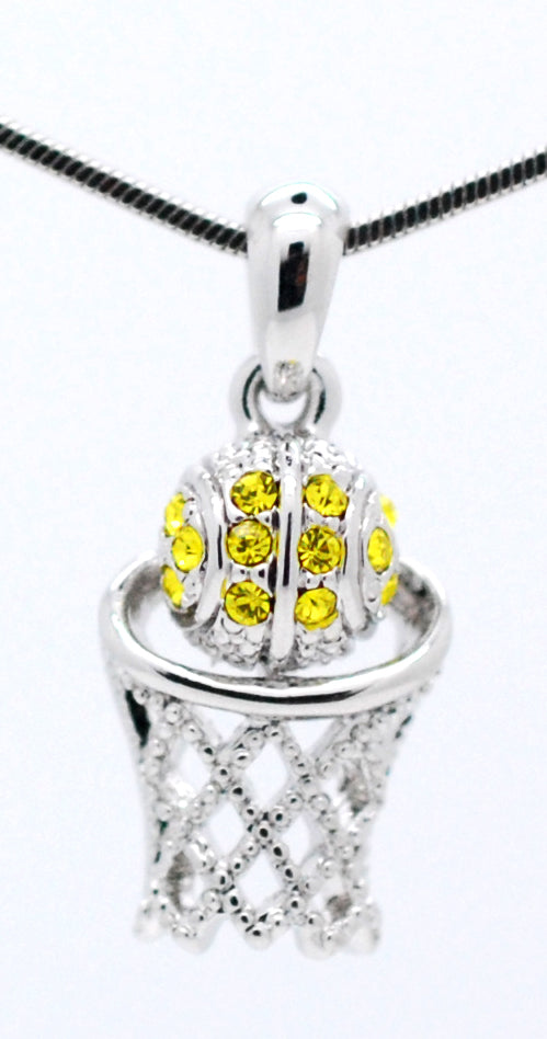Basketball Hoop Necklace - Mini Single Color