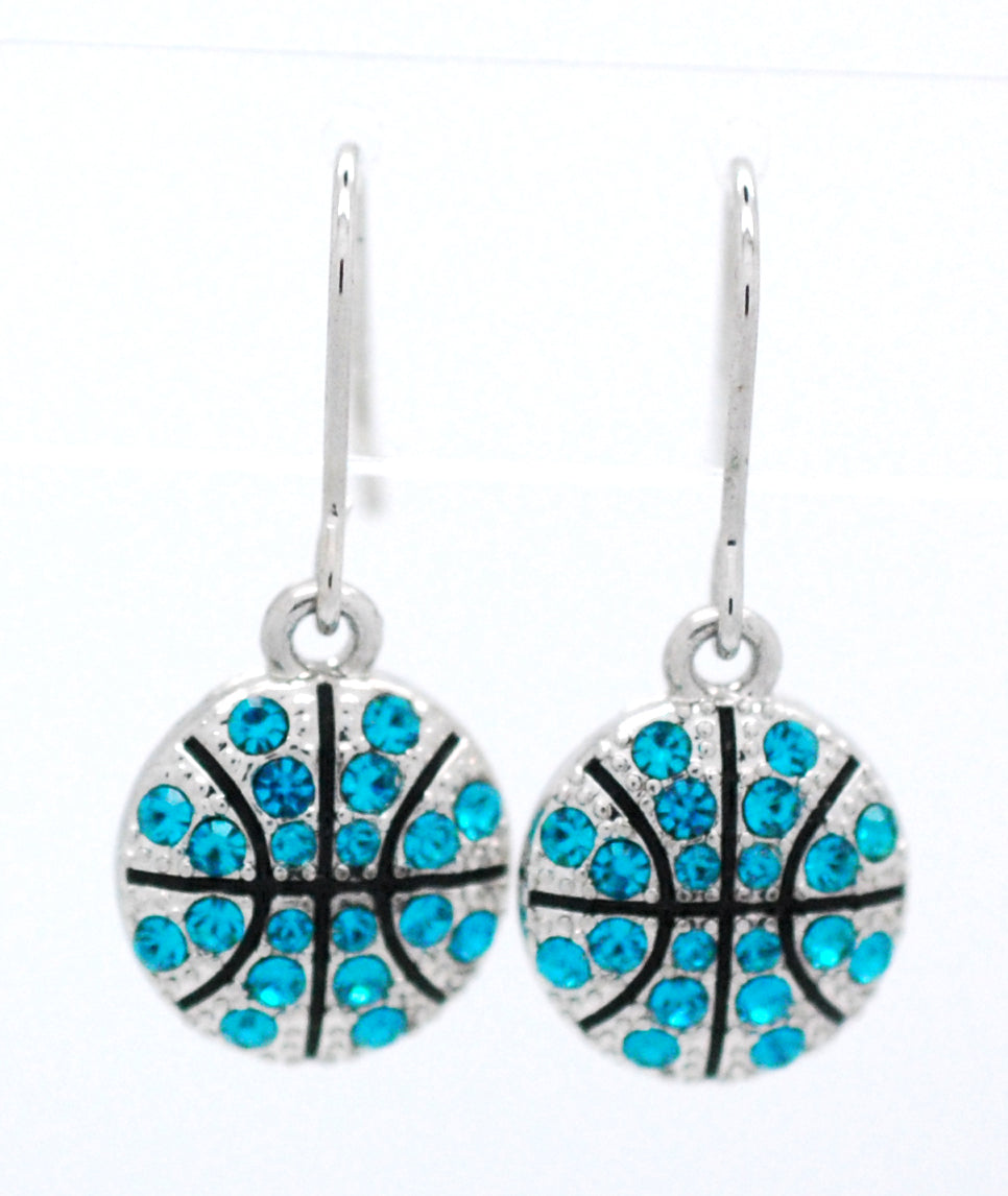 Basketball All Crystal Earrings - DANGLE