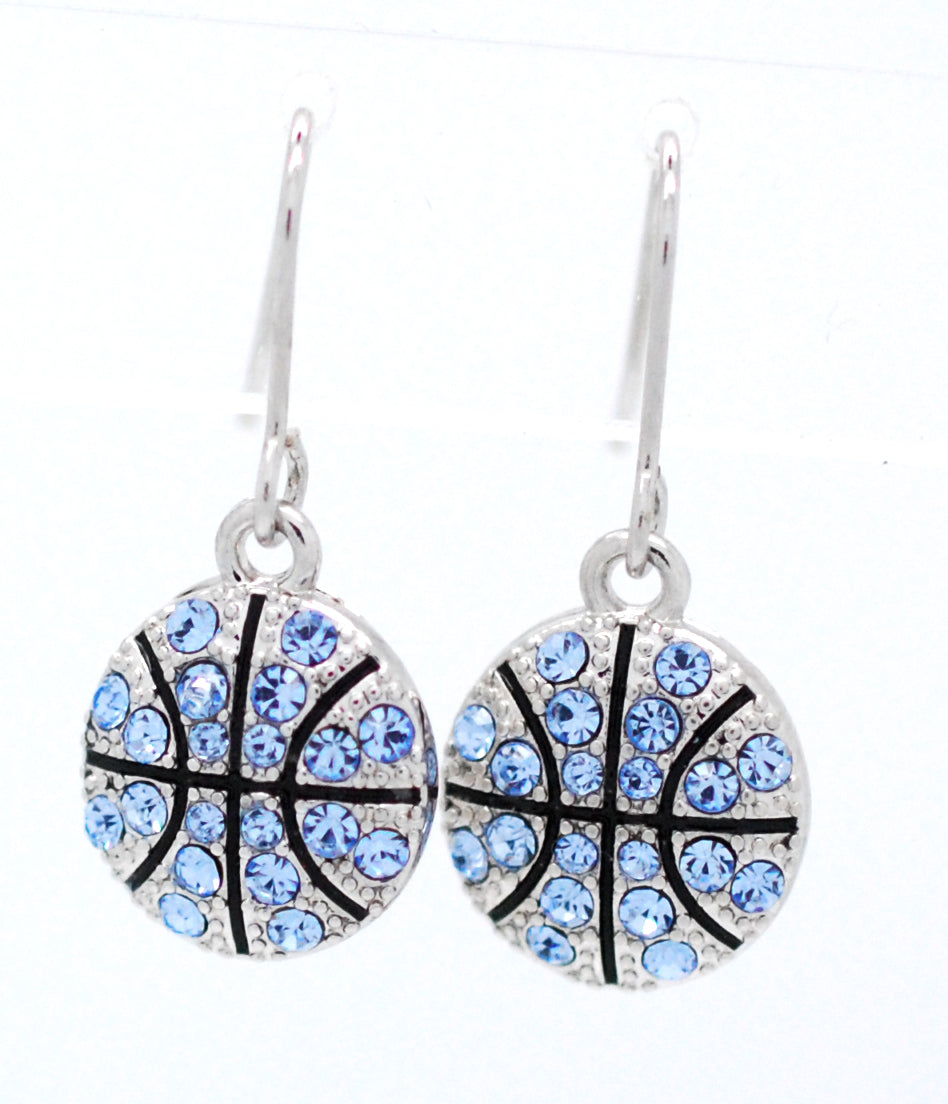 Basketball All Crystal Earrings - DANGLE