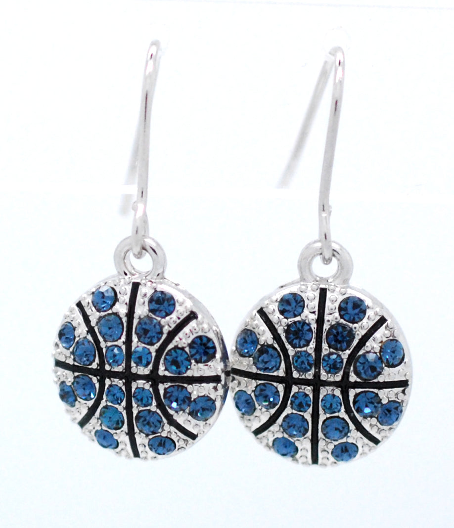 Basketball All Crystal Earrings - DANGLE