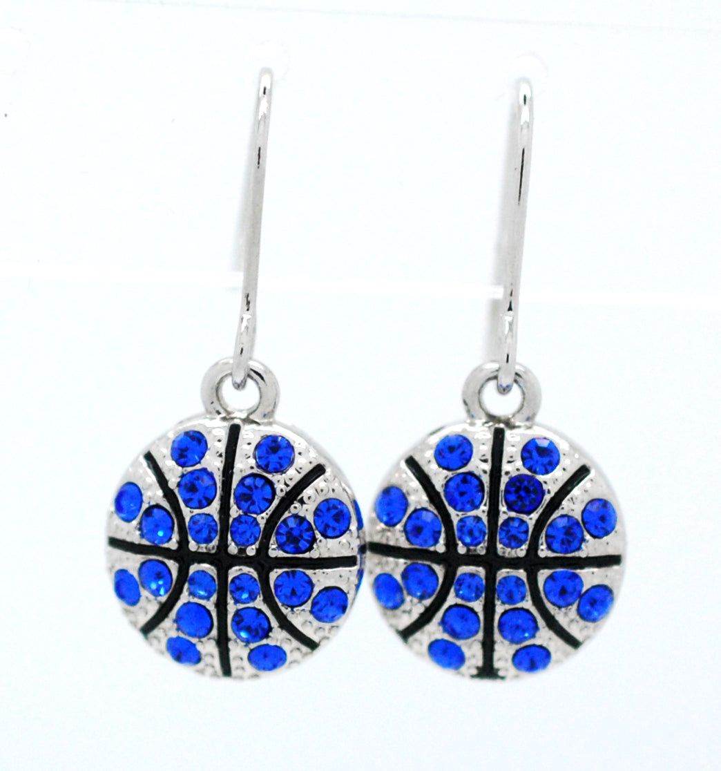 Basketball All Crystal Earrings - DANGLE