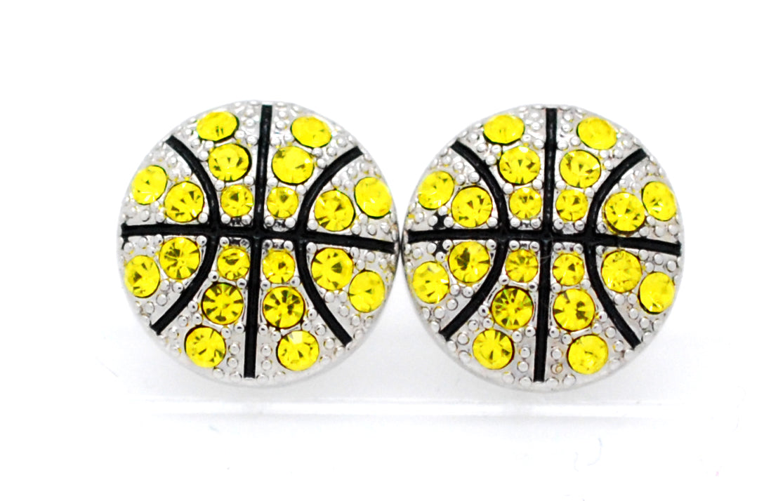 Basketball All Crystal Earrings - POST