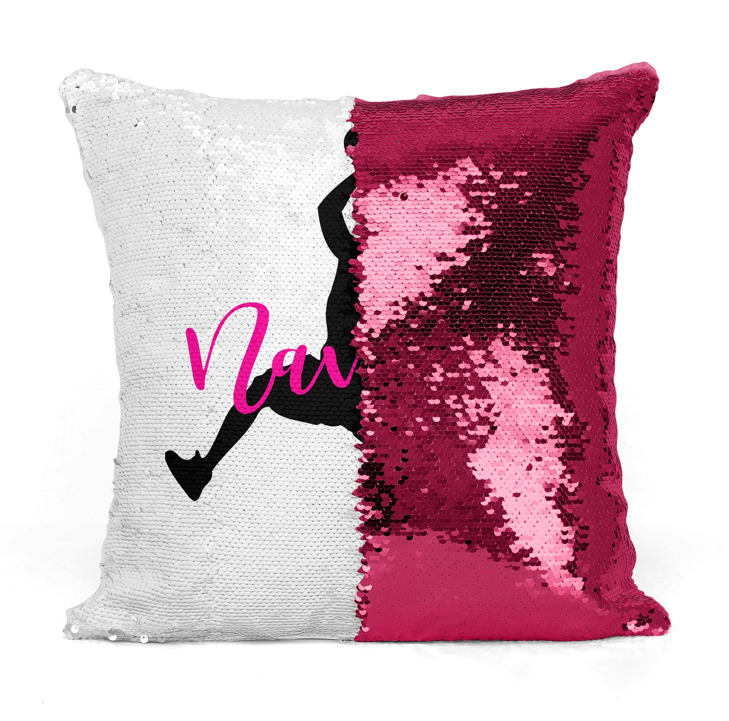 Custom Personalized BASKETBALL PLAYER Sequin Mermaid Flip Pillow
