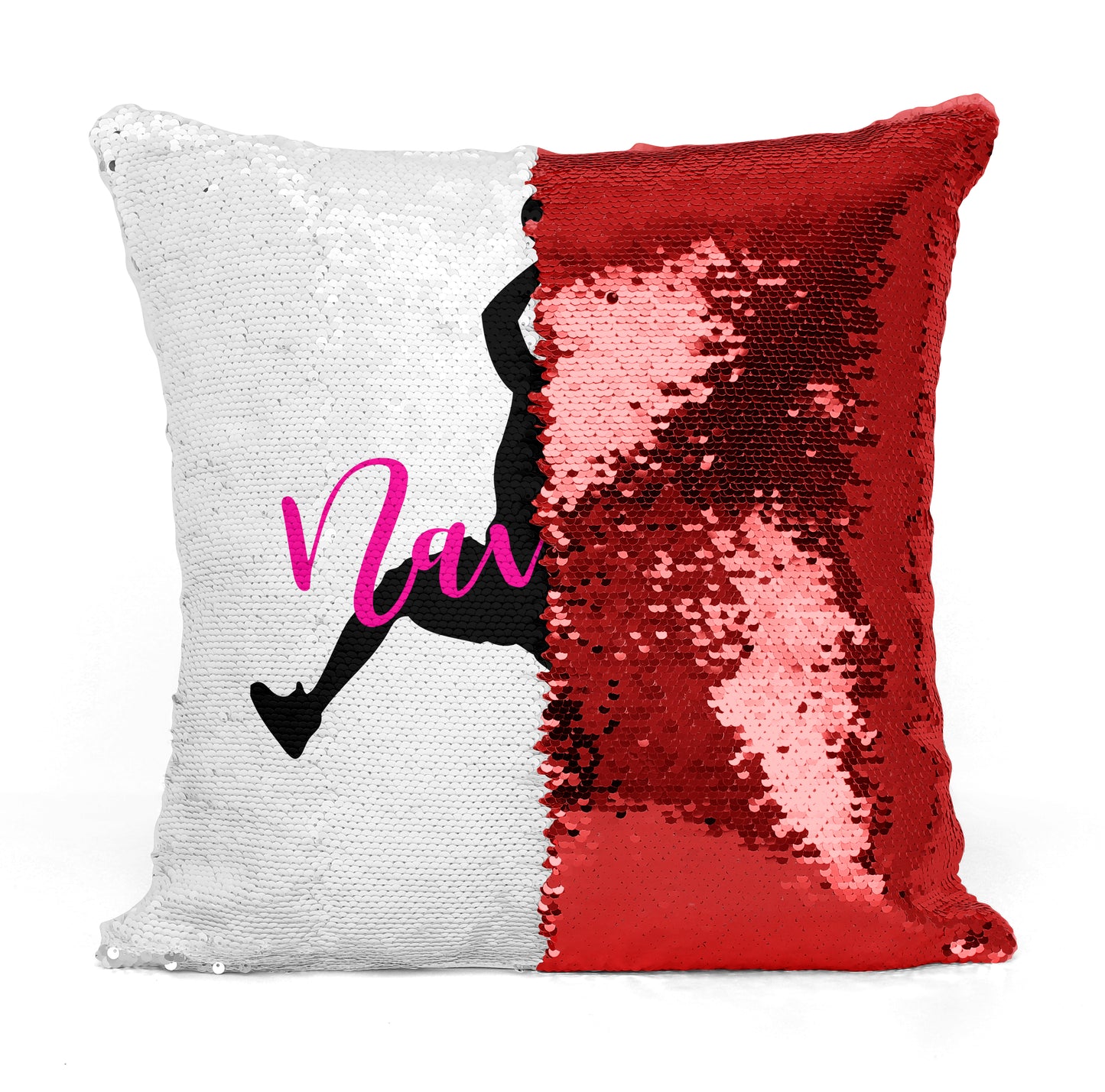 Custom Personalized BASKETBALL PLAYER Sequin Mermaid Flip Pillow