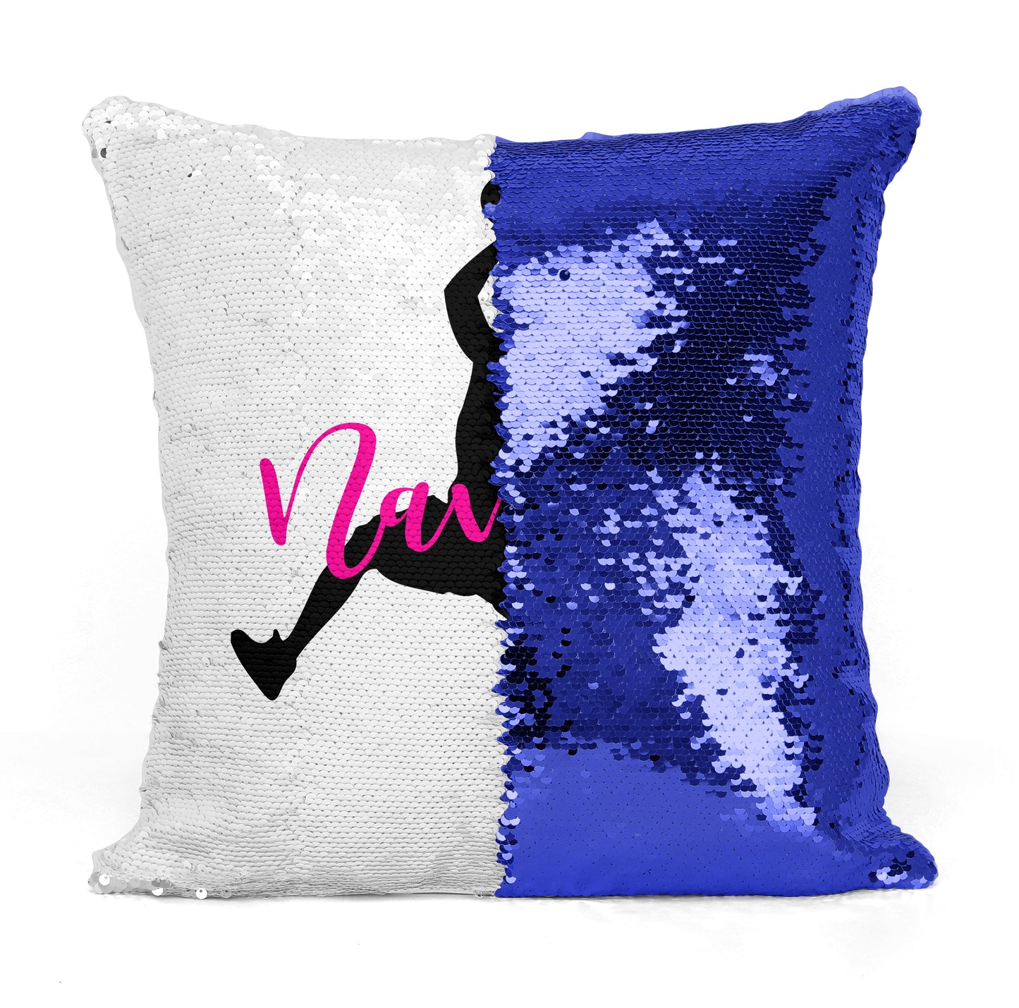 Custom Personalized BASKETBALL PLAYER Sequin Mermaid Flip Pillow