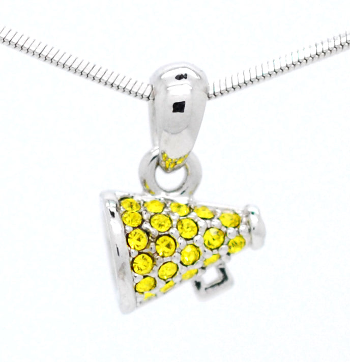 Cheer Megaphone Pendant Necklace
