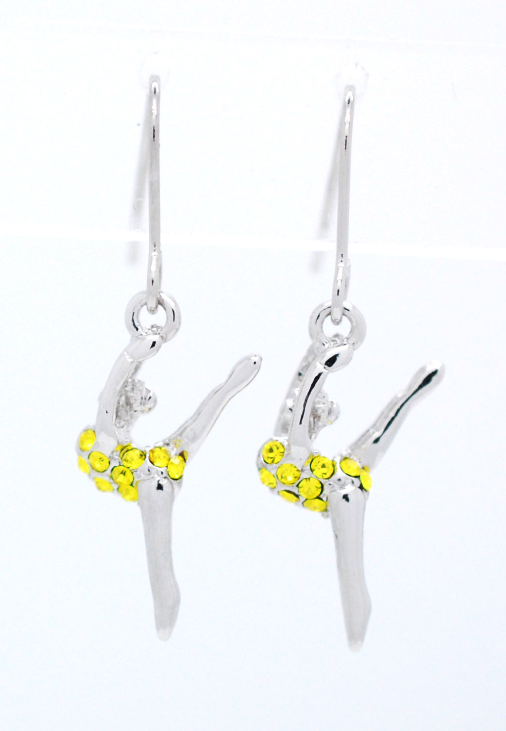 Gymnast Dancer DANGLE Earrings - Leg Up