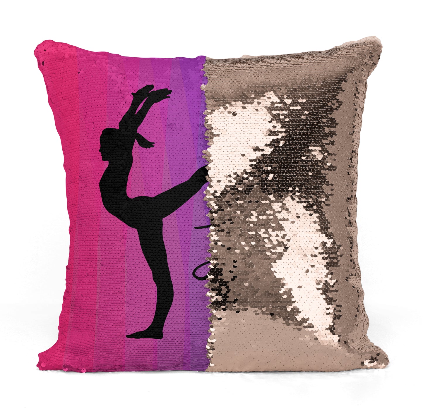 Custom Personalized GYMNAST Sequin Mermaid Flip Pillow