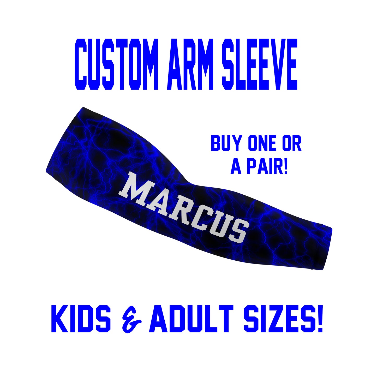 Custom Lightning Baseball Sleeves