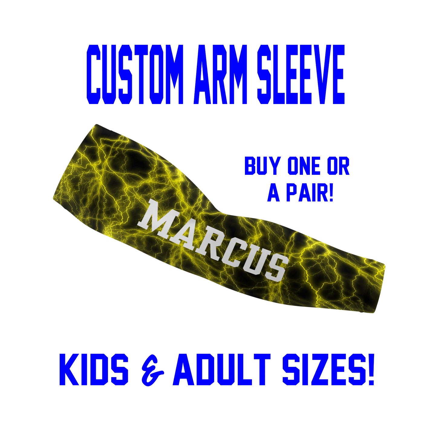 Custom Lightning Baseball Sleeves