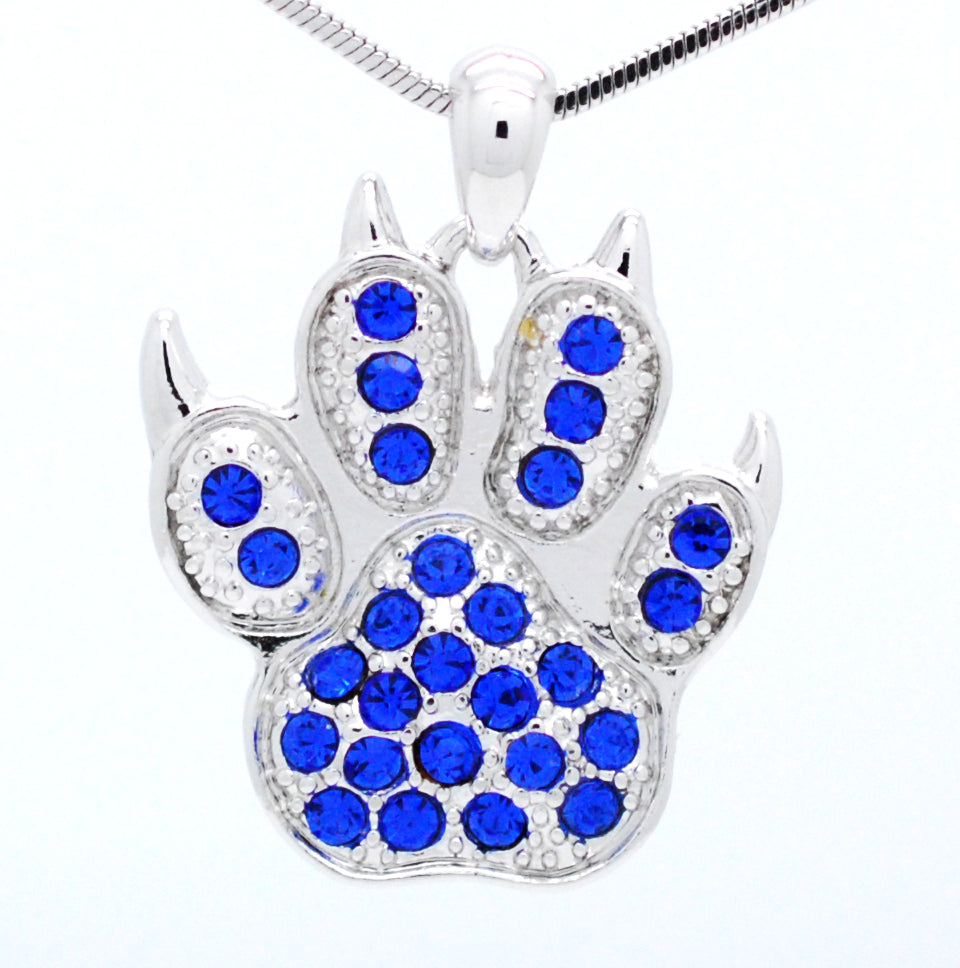 Paw Print Necklace with Claws