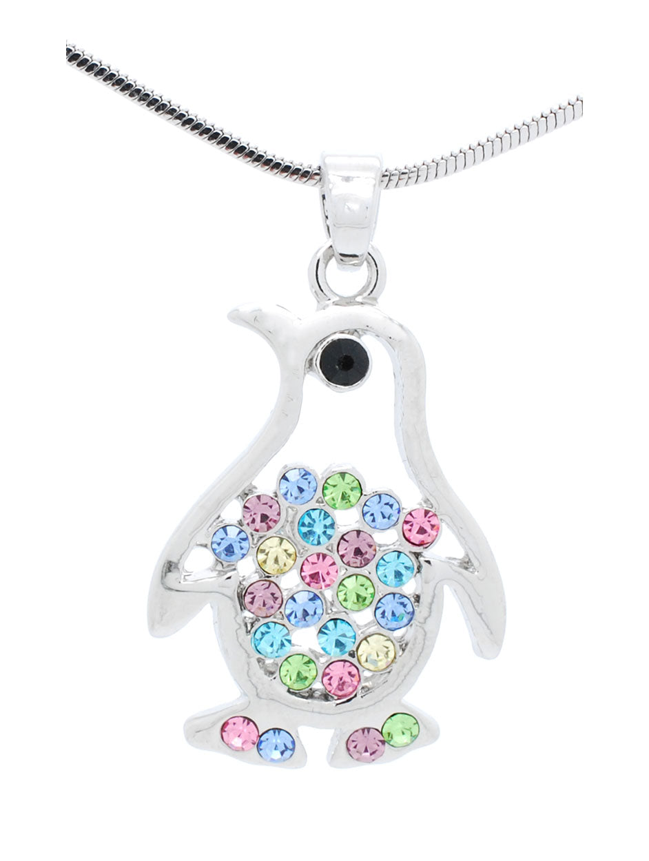 Swarovski crystal hot sale penguin necklace