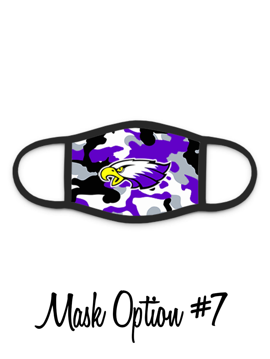 Red Wing Wingers Face Mask - #7 - Camo with Winger Bird