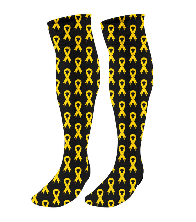 Personalized Awareness Ribbon Knee High Socks - All Colors Available