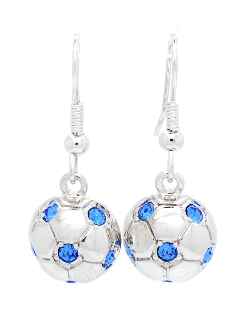 Soccer Ball DANGLE Earrings - Half Ball