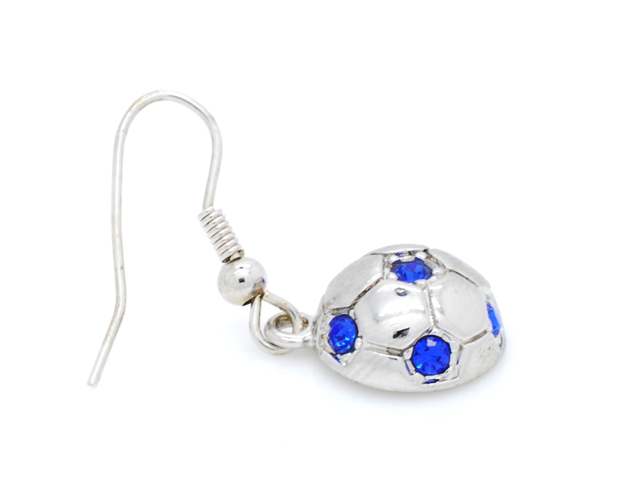 Soccer Ball DANGLE Earrings - Half Ball