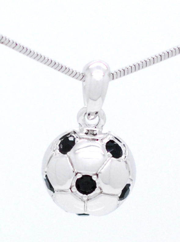 Soccer Ball Necklace - Half Ball