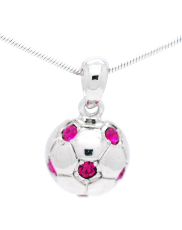 Soccer Ball Necklace - Half Ball