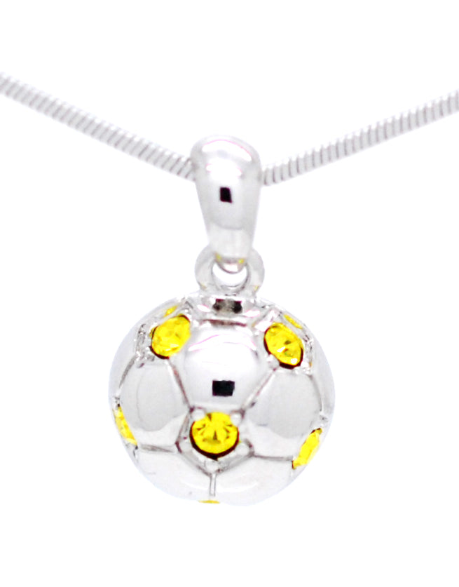 Soccer Ball Necklace - Half Ball