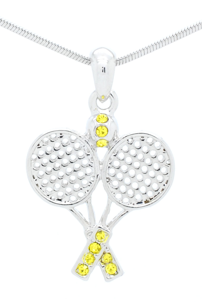 Tennis Racquet Necklace