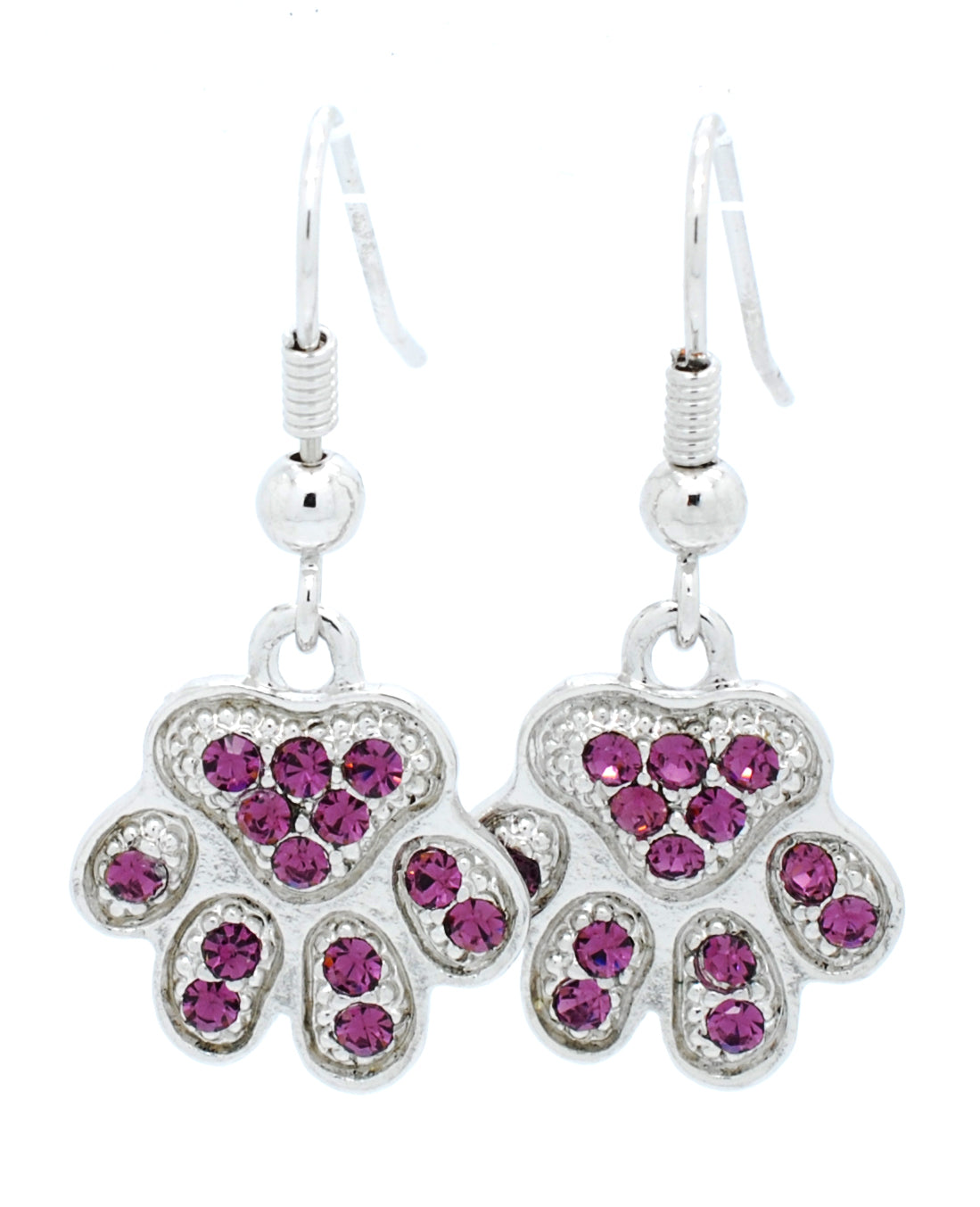 Paw Earrings Upside Down - DANGLE