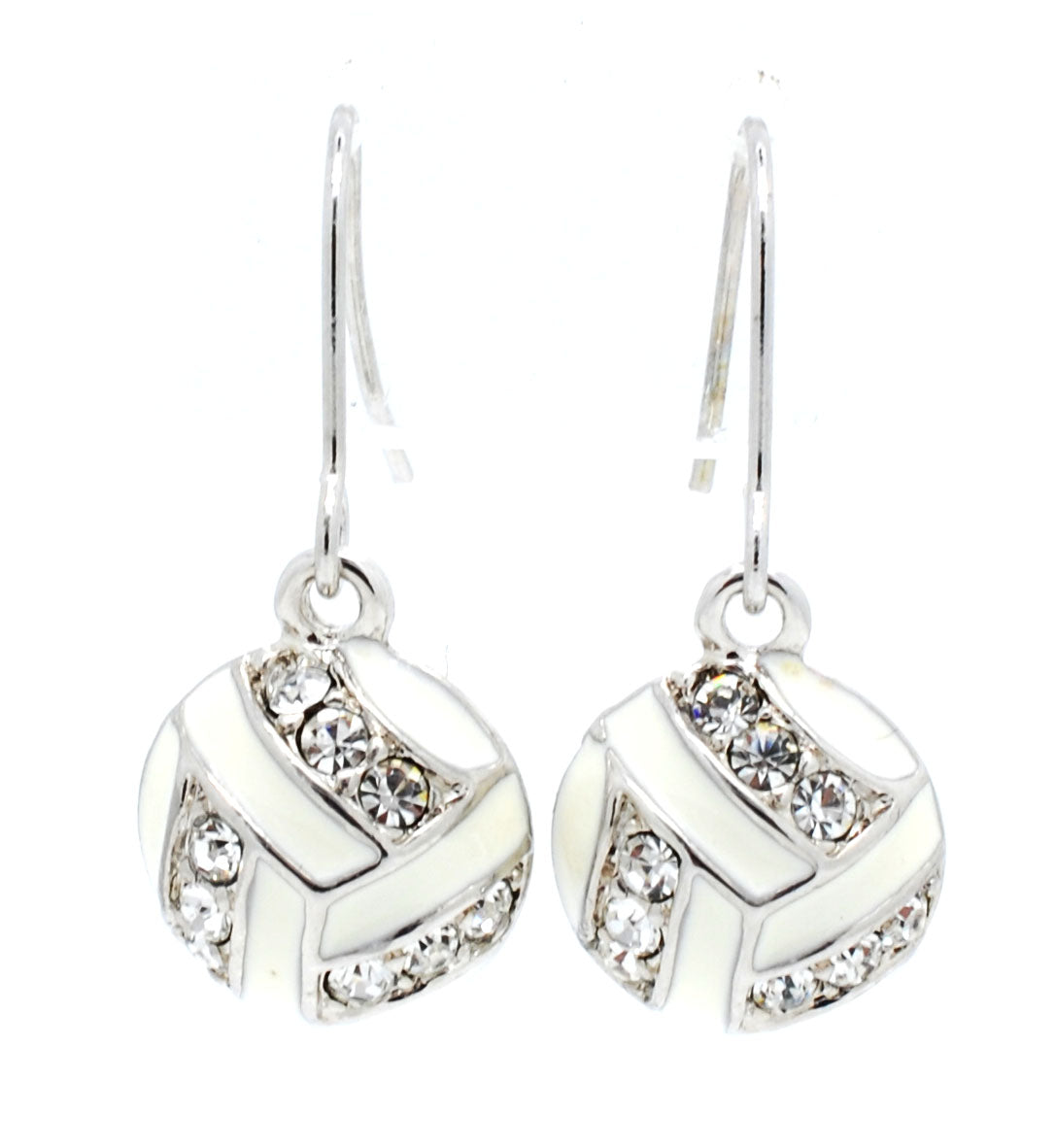 Volleyball Enamel Earrings - DANGLE