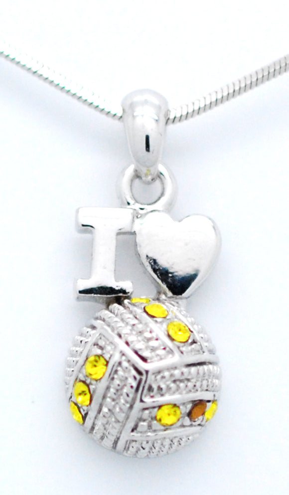 Volleyball LOVE Necklace