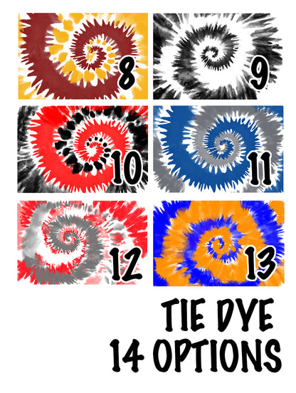 Baseball Cooling Towel with Tie Dye Background