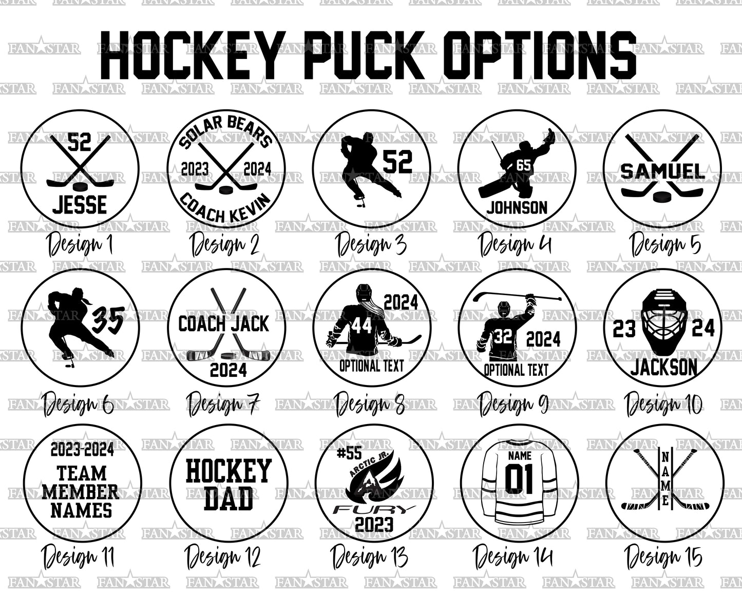Custom Engraved Hockey Puck