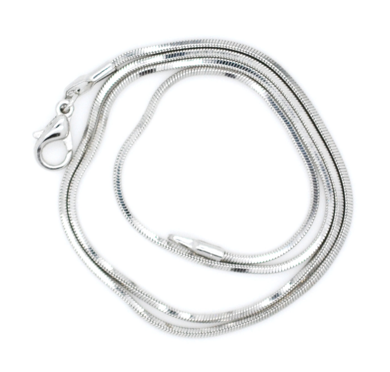 Rhodium Plated Cross Pendant with Vibrant Crystals and Various Size Chain