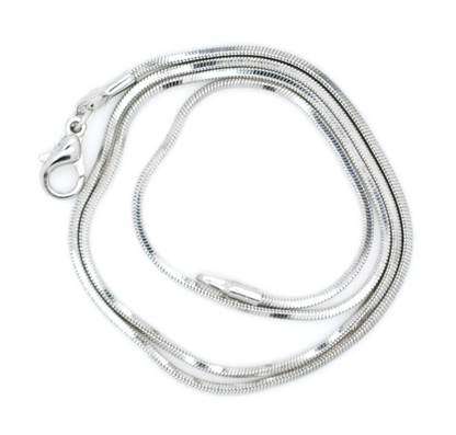 Rhodium Plated Cross Pendant with Vibrant Crystals and Various Size Chain