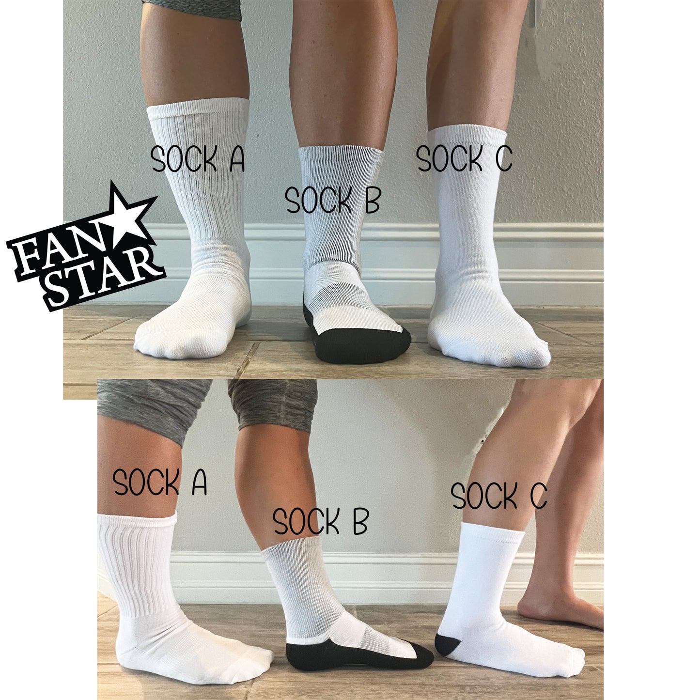 Personalized Tennis Crew Socks