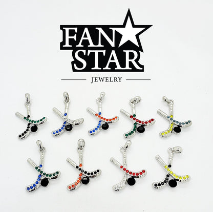 Hockey Stick Necklace - Large Two Color