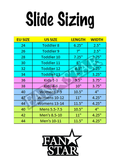 Personalized Football Slides Flip Flops Sandals Polyurethane Flex Soles - Customize with Your Name, Number, and Background! Tie Dye Design