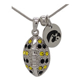 Football Necklace Large - Iowa
