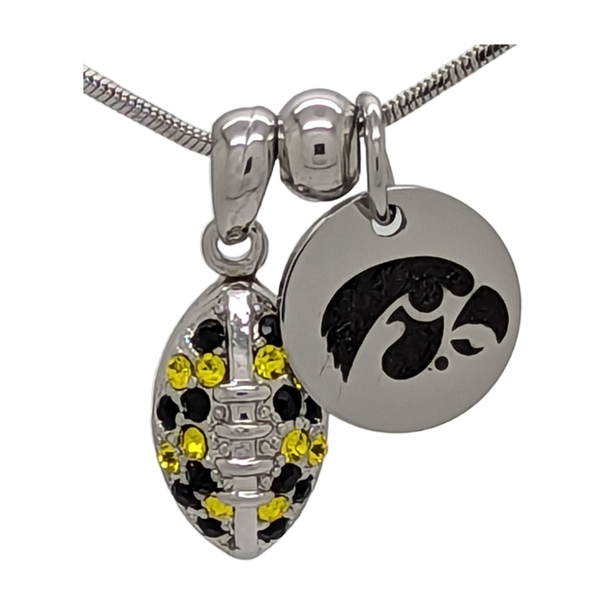 Football Necklace Mini - Iowa