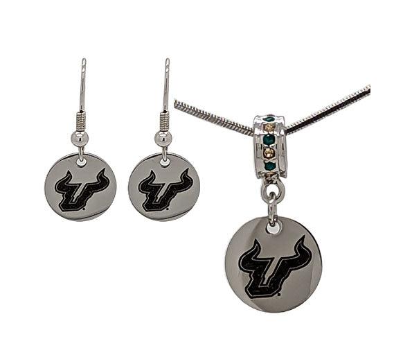 USF Logo Necklace & Earring Set