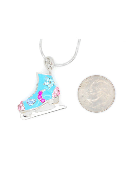 Deluxe Figure SKATE Necklace - Moons, Stars & Hearts - CHOOSE YOUR COLOR!