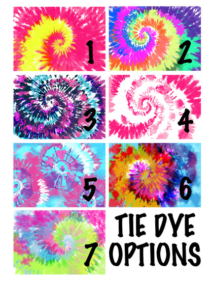 Personalized Tie Dye Drawstring Bag