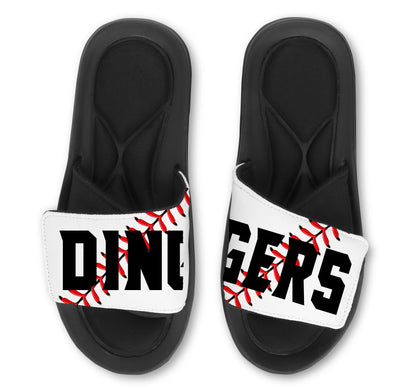 DINGERS Baseball Slides Sandals - TEAM Baseball Slides