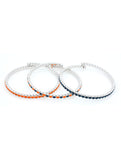 Deluxe Flex Bracelets - Navy/Navy-Orange/Orange