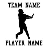 Custom Softball Fastpitch Car Window Decal - Batter