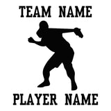 Custom Softball Fastpitch Car Window Decal - Throwing