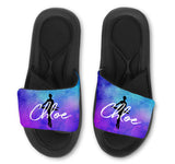 Ballerina Custom Slides / Sandals - Watercolor