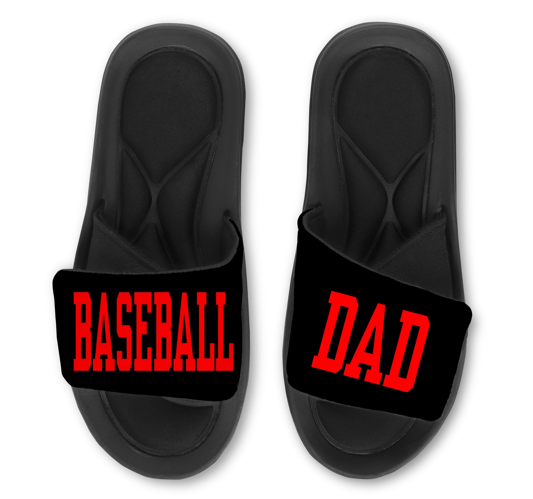 Baseball DAD Custom Slides / Sandals - Choose Your Colors