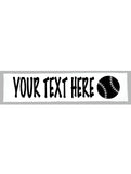 Custom BASEBALL / SOFTBALL Cotton Headband - Flat (Non Sparkle) Letters!