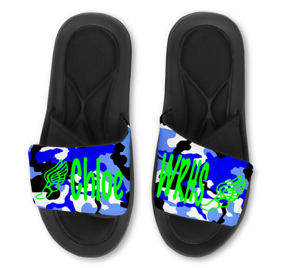 Track Custom Slides / Sandals - Camo
