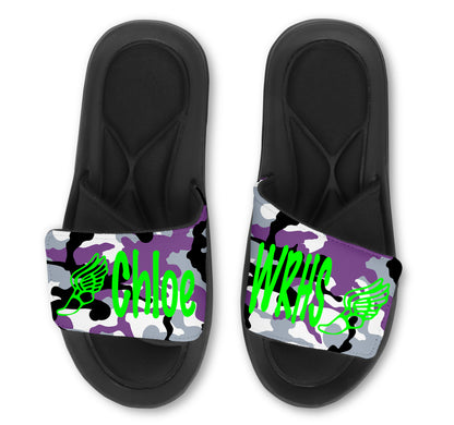 Track Custom Slides / Sandals - Camo