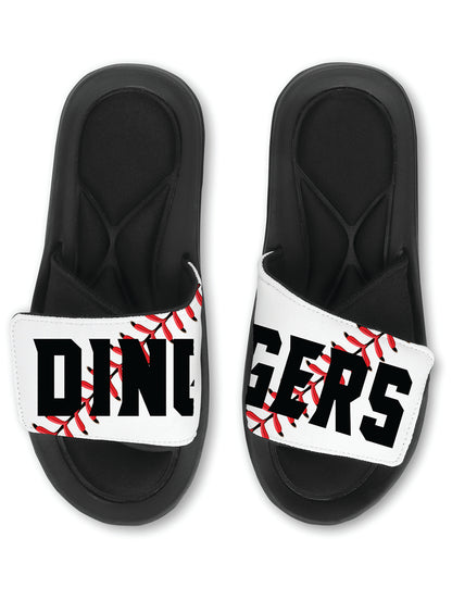 DINGERS Baseball Slides Sandals - TEAM Baseball Slides