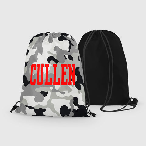 Personalized Camo Drawstring Bag